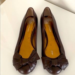 Via Spiga leather flats with bows